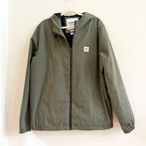 Element Wolfeboro Collection Mens XL Olive Green Full Zip Hooded‎ Jacket Repreve